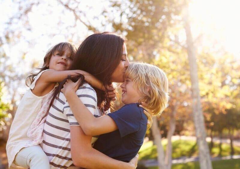 Mother with two parents